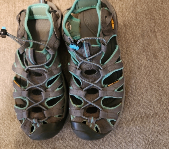 Keen Charcoal and Aqua Outdoor Sandals - Picture 1 of 3